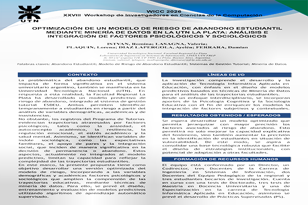 Optimización de un Modelo de Riesgo de Abandono Estudiantil Mediante Minería de Datos